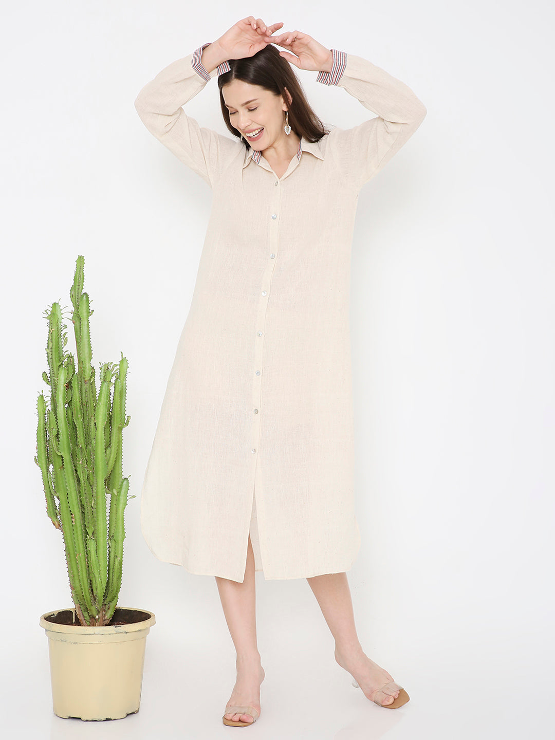 Kala cotton shirt dress
