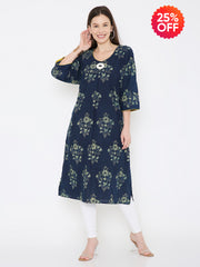 Ajrakh cotton oversize dress