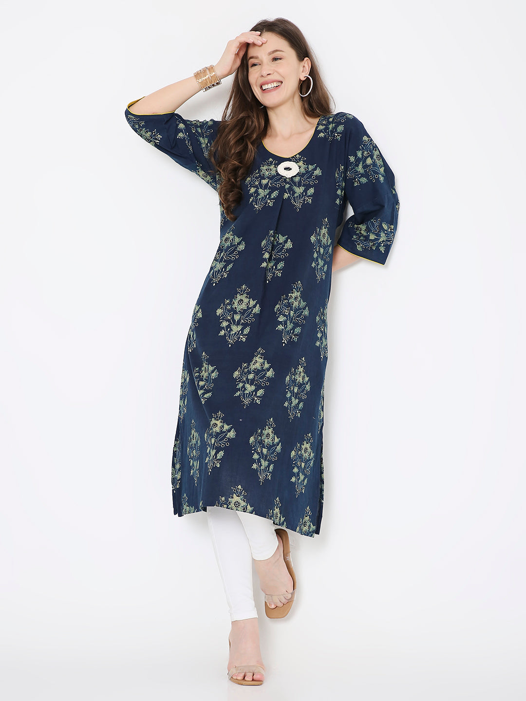 Ajrakh cotton oversize dress