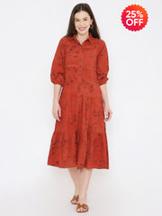 Ajrakh Shirt Dress