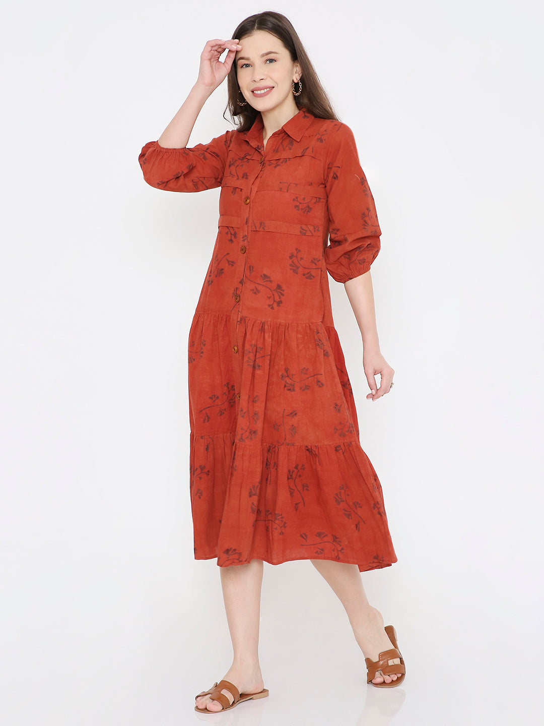 Ajrakh Shirt Dress