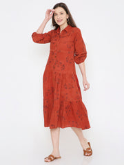 Ajrakh Shirt Dress