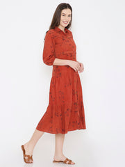 Ajrakh Shirt Dress
