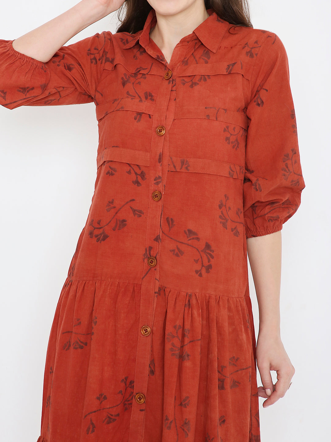 Ajrakh Shirt Dress