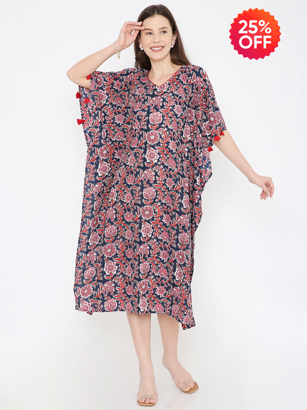 Kaftan cotton dress