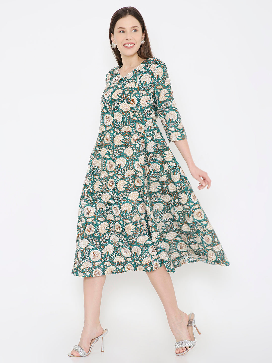 sanganeri cotton dress