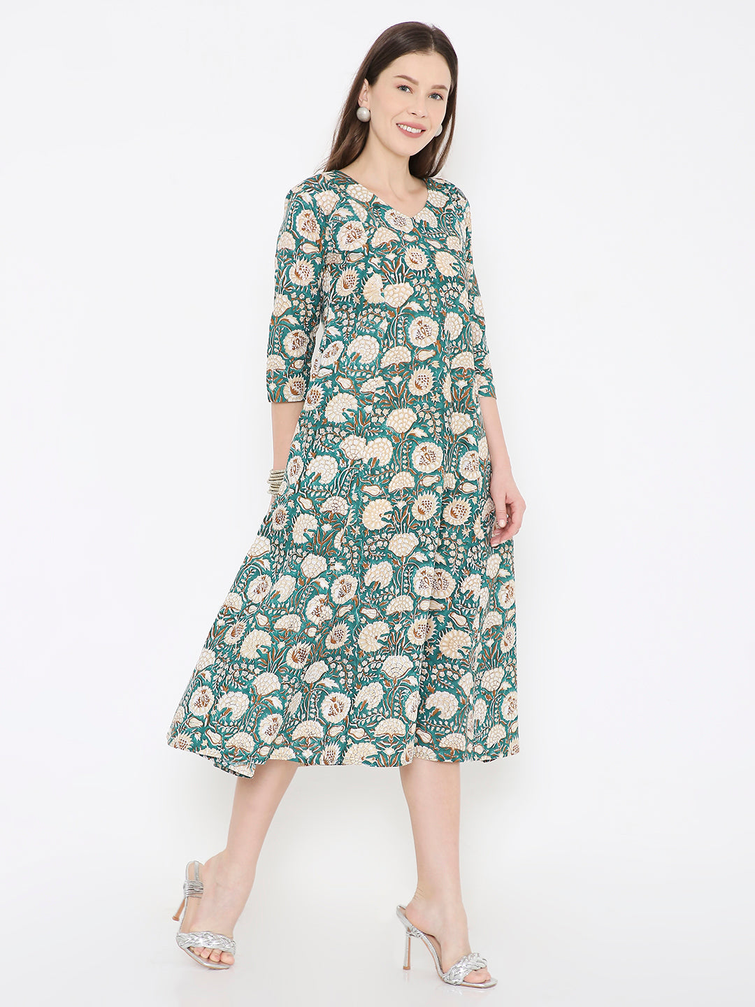 sanganeri cotton dress