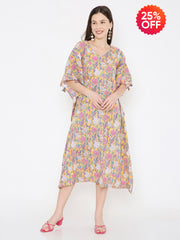 Kaftan cotton dress