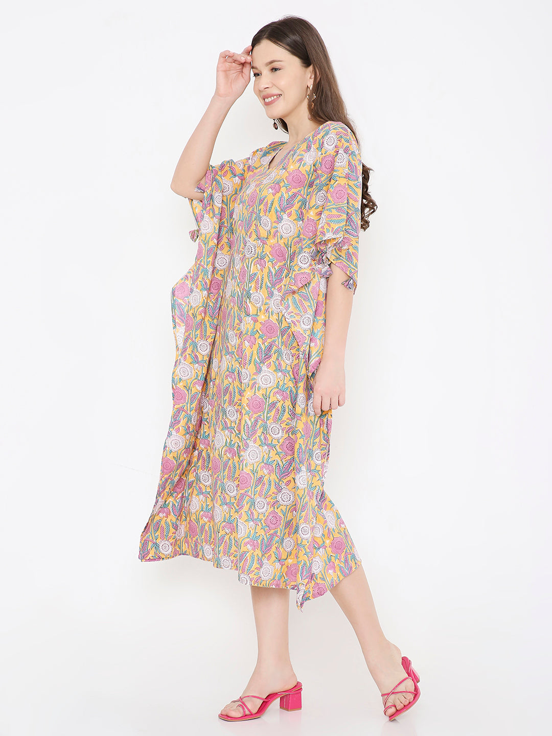 Kaftan cotton dress