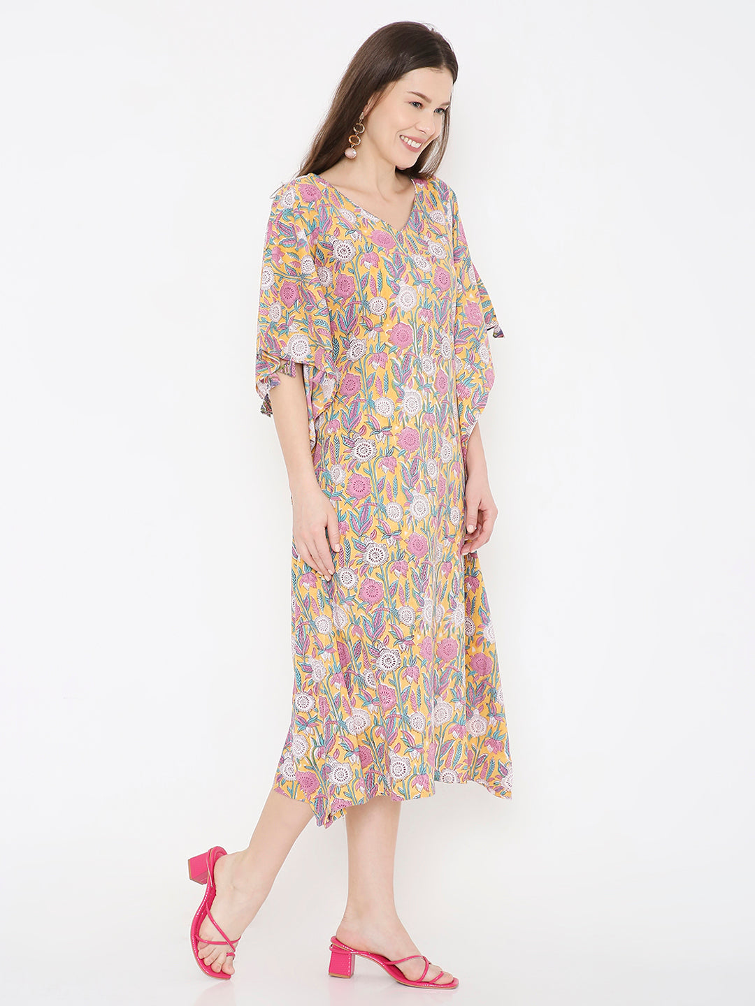 Kaftan cotton dress