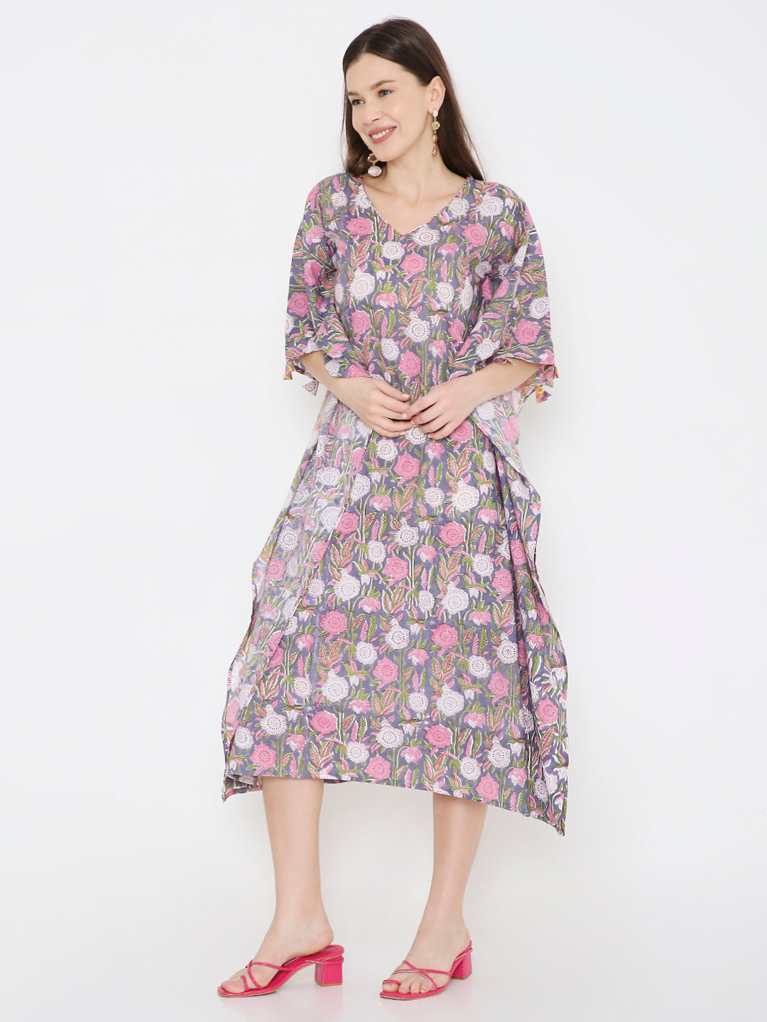Kaftan cotton dress