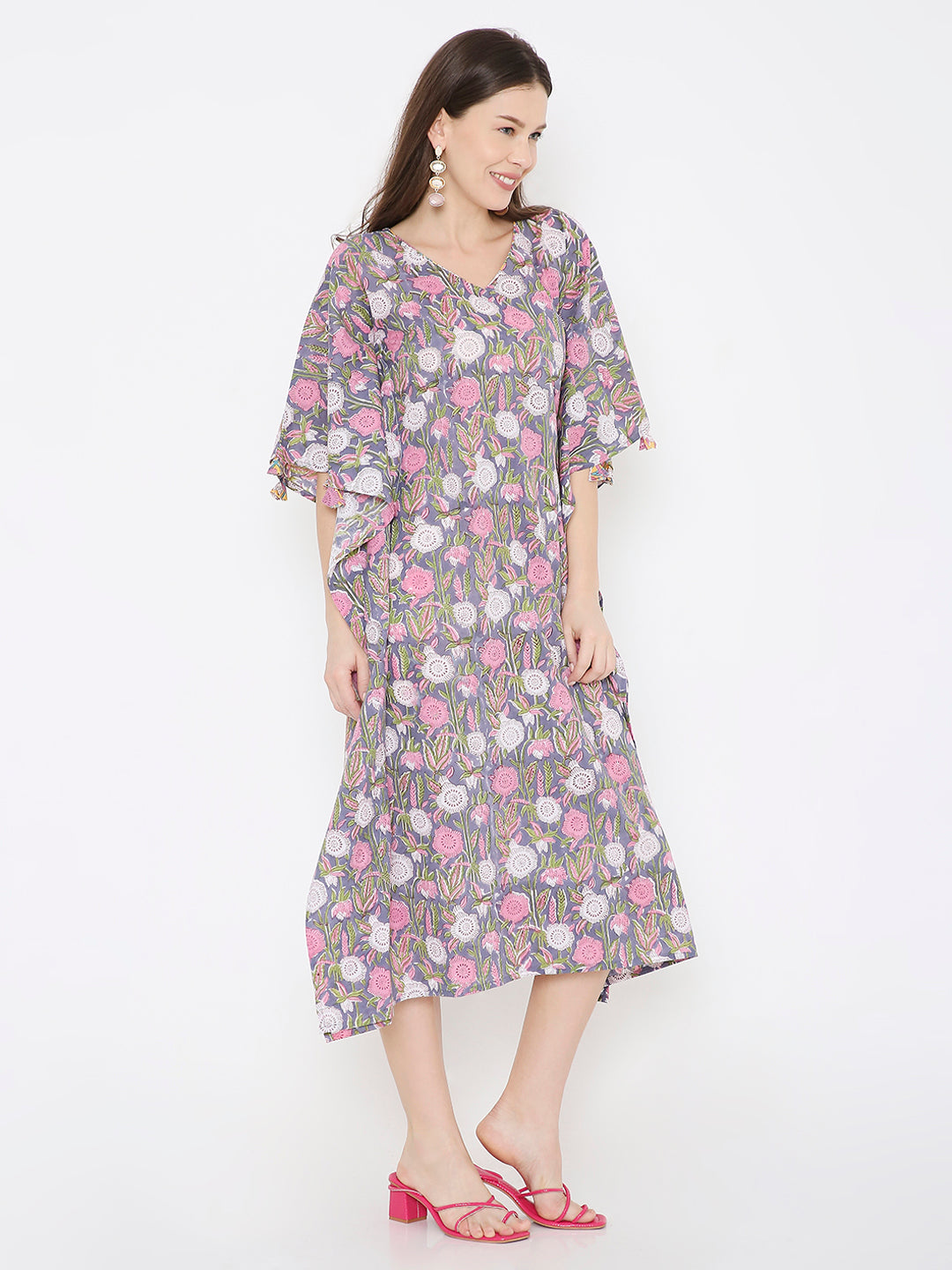 Kaftan cotton dress