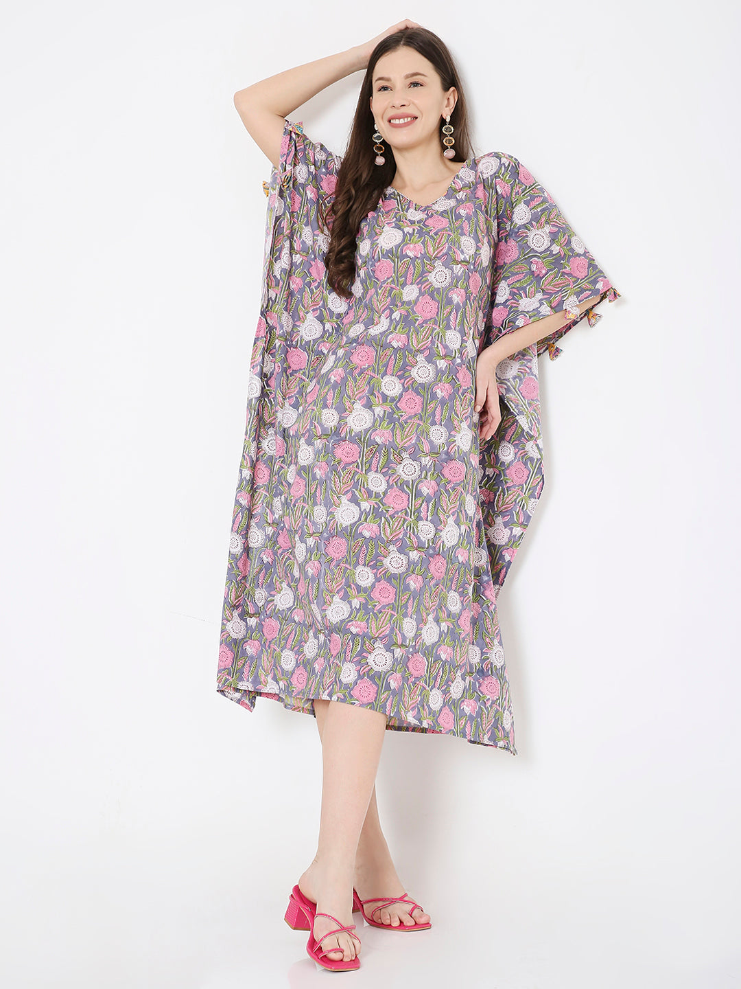 Kaftan cotton dress